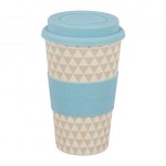 Mug bambou 400 ml bleu RELAXDAYS