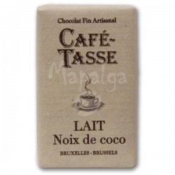 Tablette chocolat au lait Noix de coco 9g - CAFE TASSE