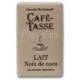 Assortiment de 8 mini tablettes de chocolat CAFE TASSE