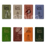 Assortiment de 8 mini tablettes de chocolat CAFE TASSE