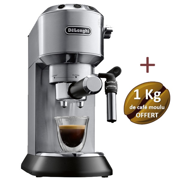 Machine A Cafe Delonghi Dedica Style Ec 695 M 1 Kg De Cafe Moulu Offert Mapalga Cafes