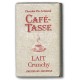 Tablette chocolat au lait Crunchy 9g - CAFE TASSE