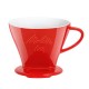 Support filtre porcelaine rouge 1x4 MELITTA 6763135