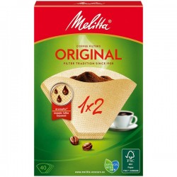 Filtres à café MELITTA ORIGINAL 1X2 (102/80)  40 unités