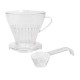 Porte filtre 1X4 plastique transparent "Pour Over" MELITTA avec mesurette à café