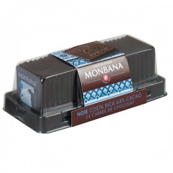 Réglette 24 carrés de chocolat noir origine Costa Rica  95g MONBANA