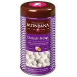 Crousti-neige croustilles de céréales enrobées de chocolat au lait et chocolzt blanc arôme café 150g MONBANA