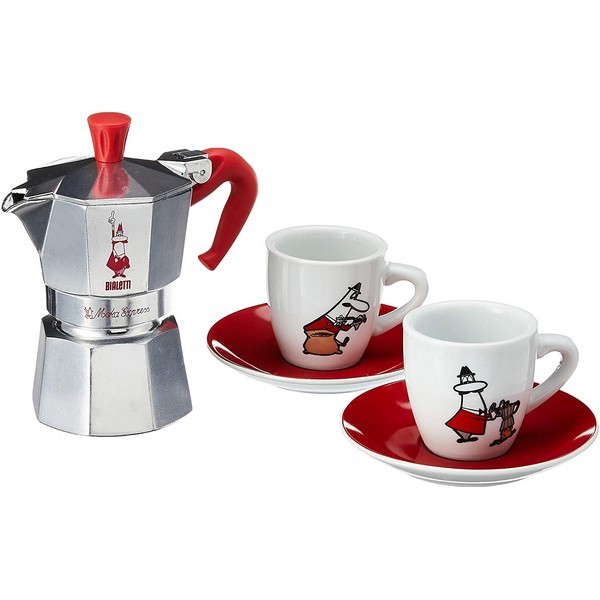 Tasse Bialetti avec soucoupe - porcelaine