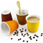 Coffret de 4 tasses espresso 10 cl chocolat acidulé - LES ARTISTES PARIS