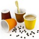 Coffret de 4 gobelets espresso 10 cl chocolat acidulé - LES ARTISTES PARIS