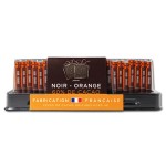 Réglette 24 carrés de chocolat NOIR-ORANGE 95g MONBANA