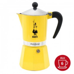 Cafetière Bialetti RAINBOW 6 tasses - Jaune 4983 / NP