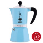 Cafetière Bialetti RAINBOW 3 tasses - Bleue