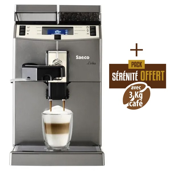 SAECO Lirika One Touch Cappuccino (OTC) + 3 Kg de café grain