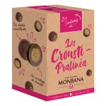 Les Crousti-Pralinéa croustilles de céréales enrobées de praliné et chocolat au lait 135g MONBANA