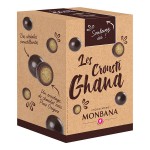 Les Crousti-Ghana croustilles de céréales enrobées de chocolat au lait et de chocolat noir origine Ghana 135g MONBANA