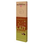 La MONBANETTE barre de chocolat LAIT coeur fondant Praliné Pistache - 40g - MONBANA