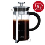 Cafetière à piston INOX 8 Tasses micro-ondable MELITTA