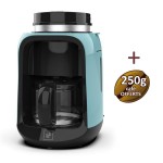Cafetière filtre café grain ou moulu Grindy + 500g de café grain