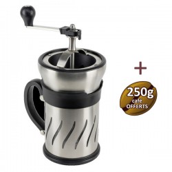 Moulin à café et cafetière à Piston Paris Press - Peugeot + 250g de café OFFERTS