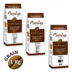 Pack découverte cafés en grain - 1Kg - MAPALGA
