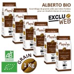 Pack x 6 Café grain ALBERTO BIO - 1 Kg - MAPALGA