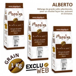 Pack x 3 Café grain ALBERTO - 1Kg - MAPALGA