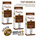 Pack x 3 CAFE MAPALGA TOP ARABICA 1Kg grain