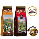 Pack découverte Cafés du Brésil Aquinense Autentico  et Gourmet  moulu 2 x  500g