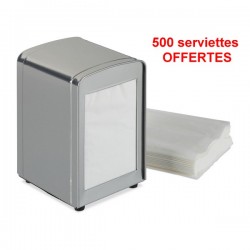 Distributeur de serviettes retro métal Relax Days 10025508 avec 500 serviettes offertes