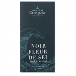 Tablette de chocolat Noir 85g Fleur de Sel CAFE TASSE