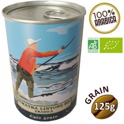 Boite Café grain arabica SUMATRA LINTONG BIO 125g - CAFÉ DU VIEUX PÊCHEUR