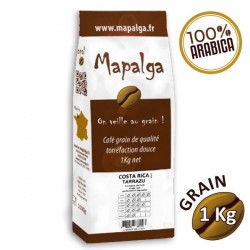 Café grain pure Origine COSTA RICA LOS SANTOS TARRAZU - 1Kg - MAPALGA