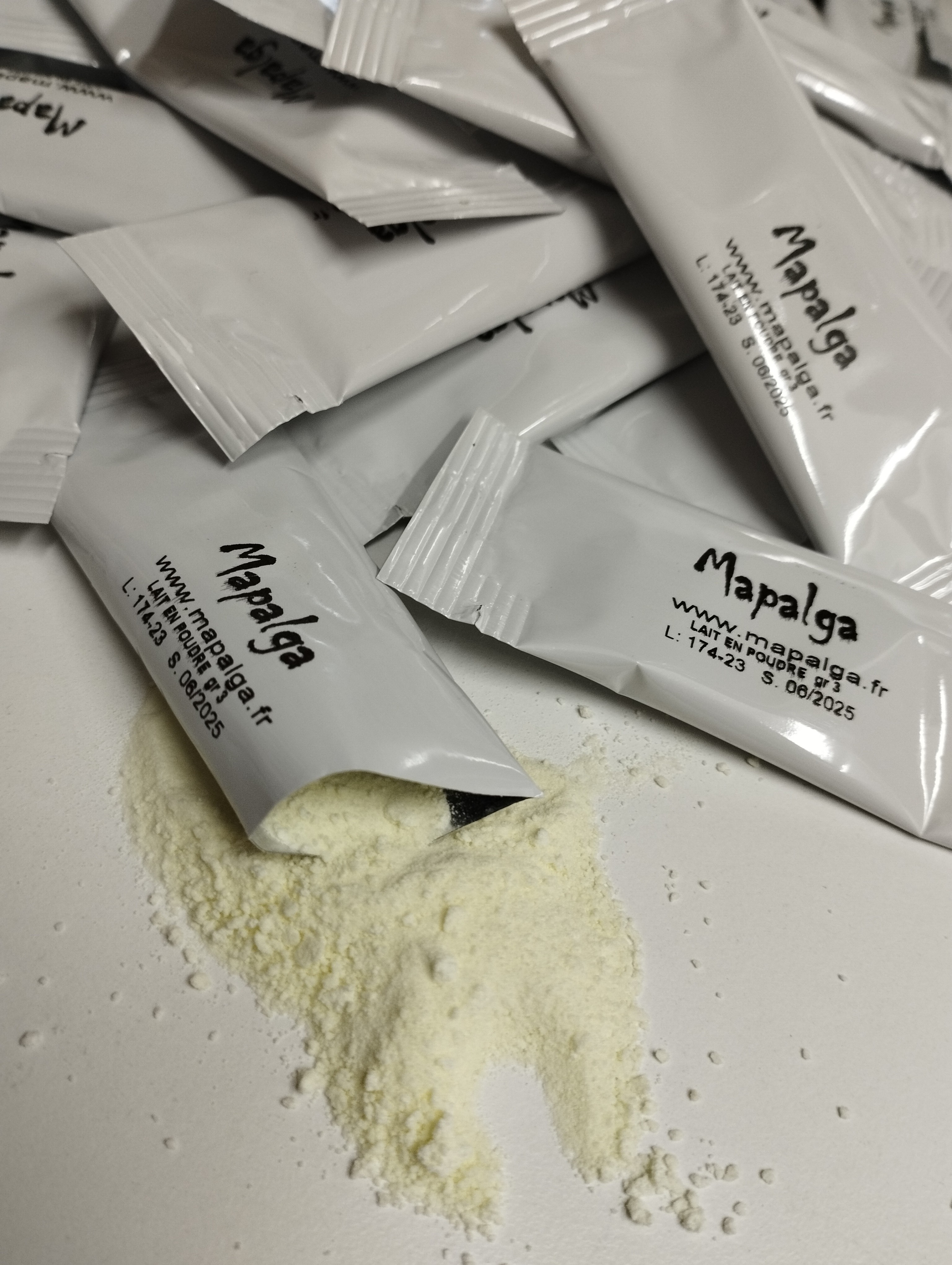 Lait en poudre en dosette individuelle de 3g - MAPALGA - MAPALGA CAFES