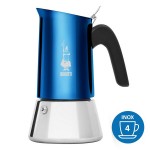 Cafetière Bialetti Induction Venus Bleue Inox 4 tasses