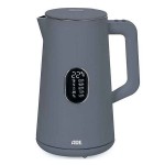 Bouilloire grise avec température réglable KG2100-2 - 1,5 L - ADE