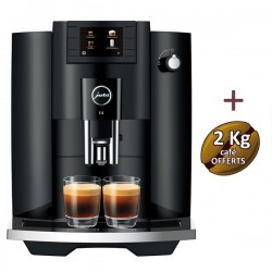 Machine à café E6 Piano Black (EC) 15437 JURA + 2 Kg de café offerts