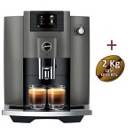 Machine à café E6 Dark Inox (EC) 15439 - JURA + 2 Kg de café OFFERTS