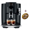 Machine à café E8 Piano Black (EB) 15355 - JURA + 2 Kg de café OFFERTS