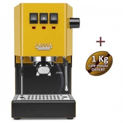 Machine à café espresso CLASSIC E24 JUNGLE GREEN GAGGIA RI9481/17 + 1 Kg de café moulu OFFERT