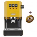 Machine à café espresso CLASSIC E24 SUNSHINE YELLOW GAGGIA RI9481/18 + 1 Kg de café moulu OFFERT