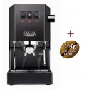 Machine à café espresso CLASSIC E24 THUNDER BLACK GAGGIA RI9481/14 + 1 Kg de café moulu OFFERT