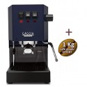 Machine à café espresso CLASSIC E24 CLASSIC BLUE GAGGIA RI9481/15 + 1 Kg de café moulu OFFERT