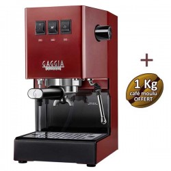 Machine à café espresso CLASSIC E24 JUNGLE GREEN GAGGIA RI9481/17 + 1 Kg de café moulu OFFERT