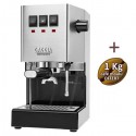 Machine à café espresso CLASSIC E24 JUNGLE GREEN GAGGIA RI9481/17 + 1 Kg de café moulu OFFERT