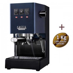 Machine à café espresso CLASSIC E24 JUNGLE GREEN GAGGIA RI9481/17 + 1 Kg de café moulu OFFERT