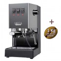 Machine à café espresso CLASSIC E24 JUNGLE GREEN GAGGIA RI9481/17 + 1 Kg de café moulu OFFERT