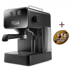 Machine à café ESPRESSO EVOLUTION STONE BLACK GAGGIA EG2115/01 + 1 Kg de café OFFERT