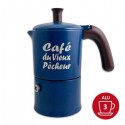 Cafetière italienne Moka Classique 3 Tasses CAFÉ DU VIEUX PÊCHEUR tous feux sauf induction - ANGELINA