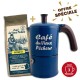 Lot cafetière italienne Moka 3 Tasses CAFÉ DU VIEUX PÊCHEUR tous feux - ANGELINA + 250g café moulu BOSCO
